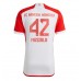 Maillot de foot Bayern Munich Jamal Musiala #42 Domicile vêtements 2023-24 Manches Courtes